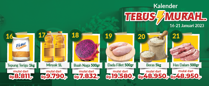 Tebus Murah 16 - 21 Januari 2023